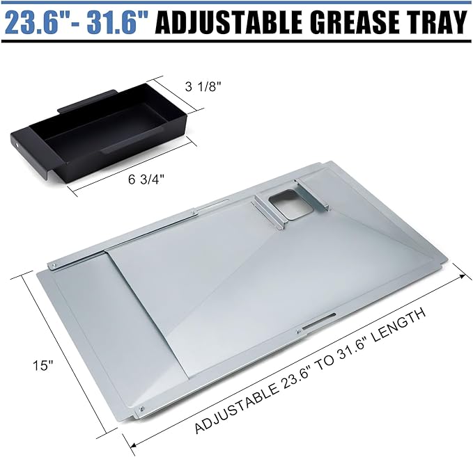 Replacement Parts for Nexgrill 720-0888S, Grease Tray Drip Pan & Flame Tamers & Grill Grates & Burners Igniters Replacement for Nexgrill 5 Burner 720-0888S Gas Grill
