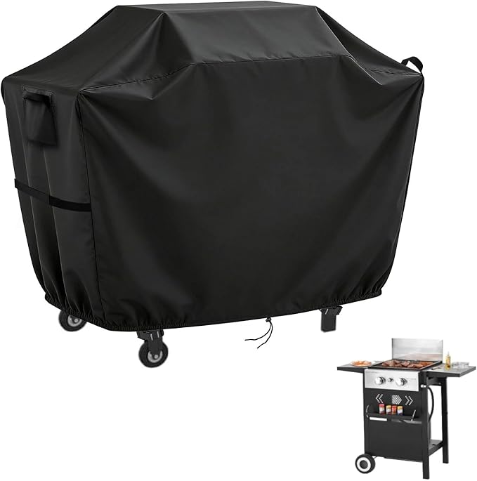 2 Burner Gas Grill Cover for Green Party 2-Burners Griddle Combo,Waterproof Propane Smoker Cover for Sophia William Double Burner Gas BBQ Grill-38 x 19 x 36