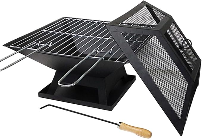 Charcoal Grill Outdoor Barbecue Grill Charcoal Grill Portable Folding Desk Tabletop Grill for Picnic BBQ Grill