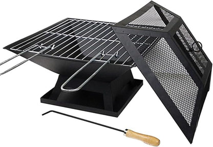 Charcoal Grill Outdoor Barbecue Grill Charcoal Grill Portable Folding Desk Tabletop Grill for Picnic BBQ Grill