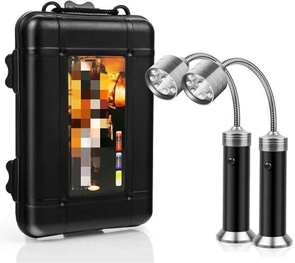Barbecue Light Barbecue Grill Light BBQ Lights Magnetic Base Super-Bright LED Outdoor Cooking Camping Reading Tools Accessories Portable Lights (Color : Black)