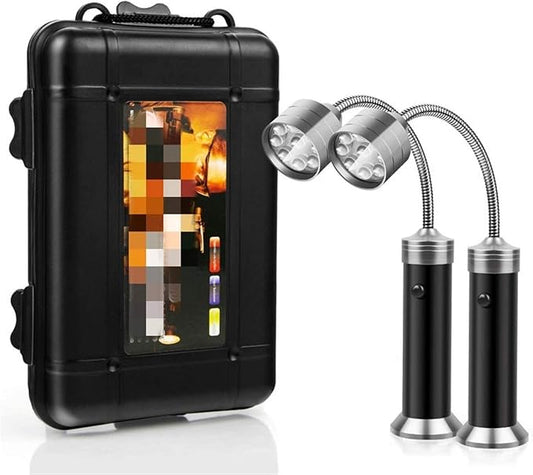 Barbecue Light Barbecue Grill Light BBQ Lights Magnetic Base Super-Bright LED Outdoor Cooking Camping Reading Tools Accessories Portable Lights (Color : Black)