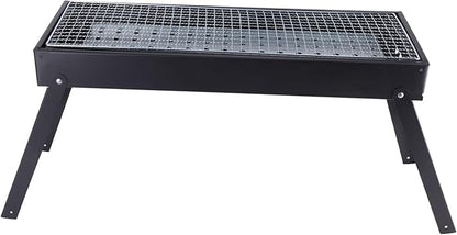 Srliya BBQ Grill, Compact Lightweight Portable Charcoal Barbecue with Foldable Design and Large Grill Net, for Outdoor Camping Picnic