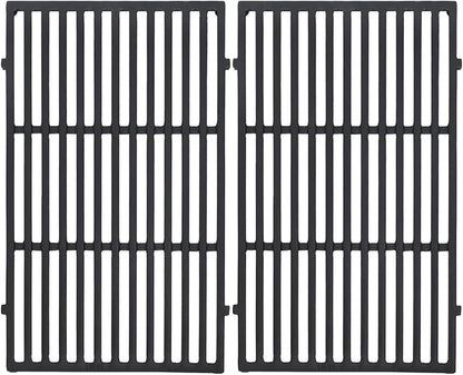 Leship 19.5 inch Cooking Grates Replace for Weber 7524, 7528, Weber Genesis 300 Series Genesis E310 E320 E330 S310 S320 S330 EP310 EP320 EP330 Grills, Cast Iron Grill Grates (19.5" x 12.9" Each)