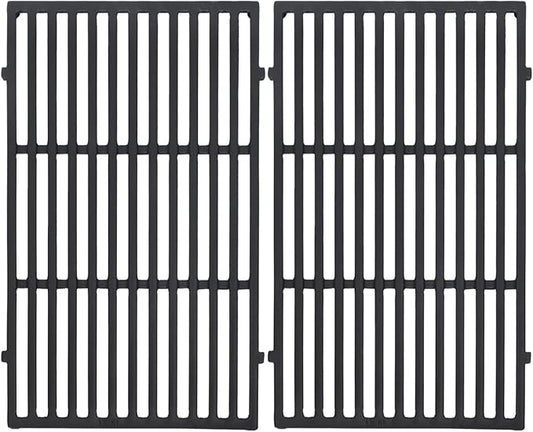 Leship 19.5 inch Cooking Grates Replace for Weber 7524, 7528, Weber Genesis 300 Series Genesis E310 E320 E330 S310 S320 S330 EP310 EP320 EP330 Grills, Cast Iron Grill Grates (19.5" x 12.9" Each)