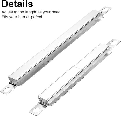 Hisencn 304 Stainless Steel Carryover Tube Replacement for Charbroil Gas Grill, Crossover Tubes for Charbroil Grill Replacement Parts, Universal Crossover Tubes for Kenmore and Others Most Grills