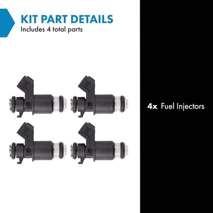 TRQ Fuel Injector Set | For 2001-2005 Honda Civic
