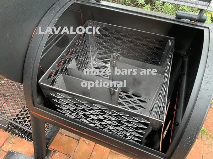 Total Control Offset Smoker Mod Kit for Oklahoma Joe's, and Most Other Offset Smokers Includes Gaskets, Lid Latches and Charcoal Basket (for Oklahoma Joe's Longhorn)