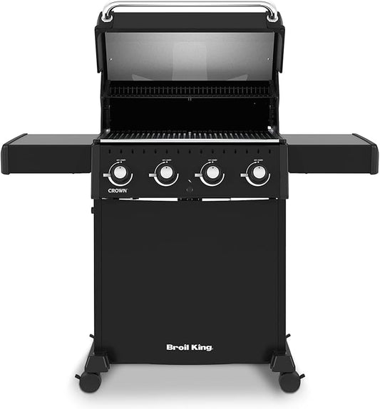 Broil King, 865057, Crown 410, Natural Gas (NG), 4-Burner, Black-410