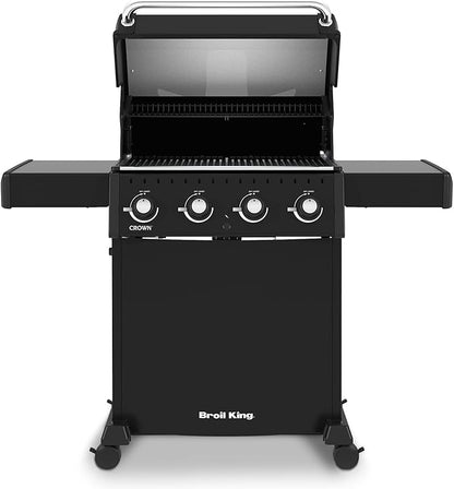 Broil King, 865054, Crown 410, Liquid Propane (LP), 4-Burner, Black-410