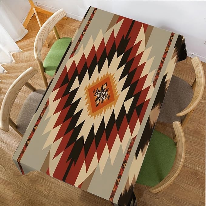 Moslion Snow Landscape Tablecloth Rectangle Tablecloth for Kitchen 52x70 Inch