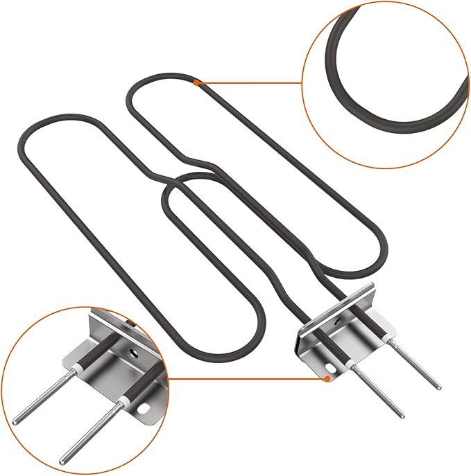 Grill Heating Element for Weber Q140 Q1400 Series Grills, Replacement Part for Weber 80342 80343 65620 Electric Heating Element