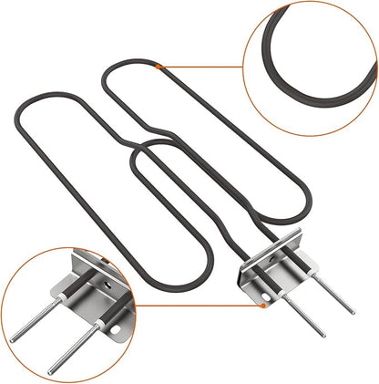 Grill Heating Element for Weber Q140 Q1400 Series Grills, Replacement Part for Weber 80342 80343 65620 Electric Heating Element