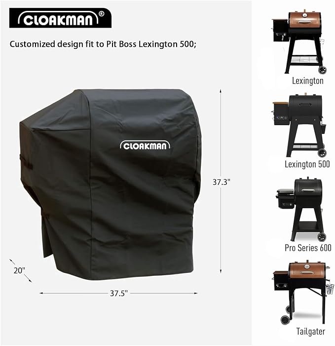 Grill Cover Compatible with Pit Boss Lexington 500 | Premium Heavy-Duty Waterproof Grill Cover for Pit Boss Lexington 500, Lexington 540, Pro 600 Pellet Smoker Grill