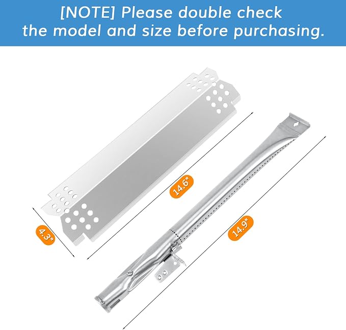 Grill Replacement for Nexgrill 4 Burner - Grill Parts for 720-0830H, 720-0830D, 720-0783E, 720-0830A Gas Grill, Grill Burner, Heat Plates Ignitors Kit,4 Packs