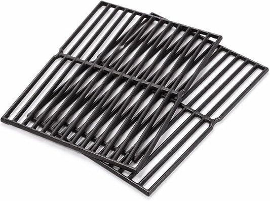 15" x 11-1/4" Cast Iron Cooking Grates - Replacement for Weber Spirit 200 Side-Control (E/S-210 2009–2012), Spirit 500, Genesis Silver A | Fits Weber 7522/7523/7521/65904/65905