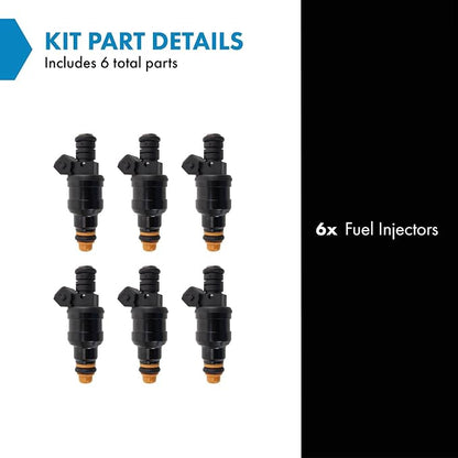 TRQ Fuel Injector Set | For 1990-1995 Ford Aerostar 1991-1992 Explorer 1990-1992 Ranger Mazda Navajo