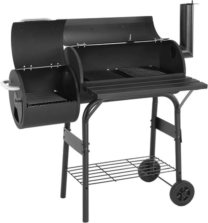 Generic Spacious Cooking Area BBQ Cooker 192 Sq. In. Cooking Space Spacious Barrel Charcoal BBQ Grill for Balcony Picnics Party & Camping