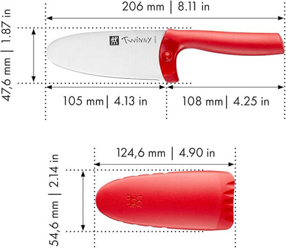 ZWILLING TWINNY Kids Chef’s Knife - Red