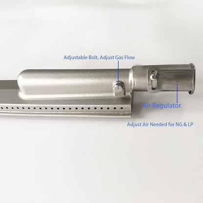 5PC Heavy Duty Cast Stainless Steel 304 BBQ Grill Burners Bull Grill Replacement Parts for Cal Flame Aussie Blaze Thermos Turbo and More