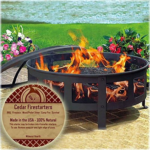 Midwest Hearth Cedar Fire Starters (16 Pack - Up to 64 Fires) Made in USA