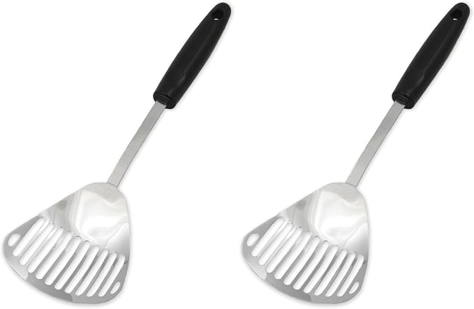 Chef Craft Select Slotted Sturdy Skimmer, 13 inch, Stainless Steel, (Pack of 2)