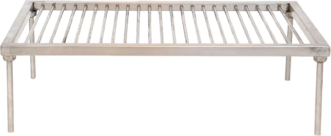 Argentina Stainless steel & Iron grill asado parrilla BBQ 60x40cm / 23.6x15.7in (Small)