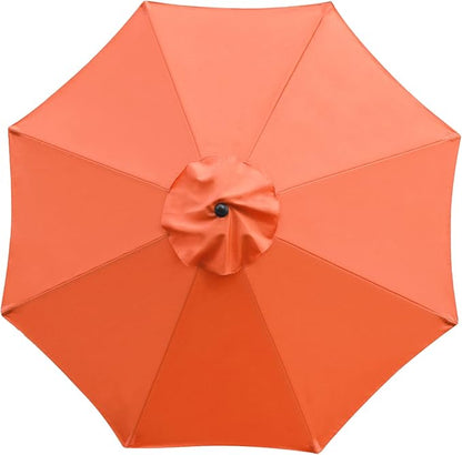 Sunnyglade 9ft Patio Umbrella Replacement Canopy Market Umbrella Top Outdoor Umbrella Canopy with 8 Ribs