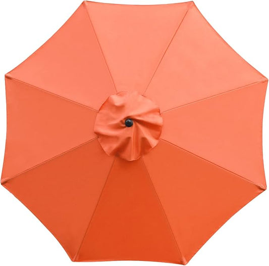 Sunnyglade 9ft Patio Umbrella Replacement Canopy Market Umbrella Top Outdoor Umbrella Canopy with 8 Ribs