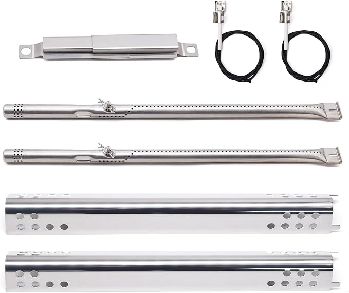 Criditpid Grill Replacement Parts for Charbroil Performance 2 Burner 463625217 463625219 463673519, 4 Burner 463342119 463377319, G470-5200-W1 Burner, G470-0004-W1 Heat Tent for Char-broil Grill Parts