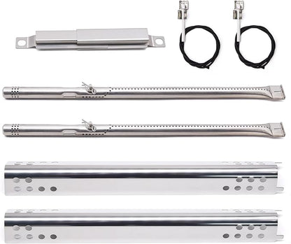 Criditpid Grill Replacement Parts for Charbroil Performance 2 Burner 463625217 463625219 463673519, 4 Burner 463342119 463377319, G470-5200-W1 Burner, G470-0004-W1 Heat Tent for Char-broil Grill Parts
