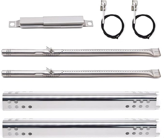 Criditpid Grill Replacement Parts for Charbroil Performance 2 Burner 463625217 463625219 463673519, 4 Burner 463342119 463377319, G470-5200-W1 Burner, G470-0004-W1 Heat Tent for Char-broil Grill Parts