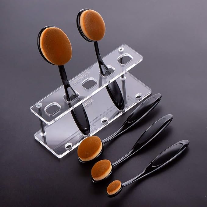 UNIMEIX 5 Pack Blending Brush for Card Making Crafting Ink Blender Brushes Set Tool Paper Background Brush Drawing Scrapbooking & Stamping Supplies (Brown)