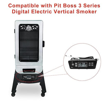 Digital Thermostat Control Board Compatible with Pit Boss 3 Series Digital Electric Vertical Smoker, Electric Smoker Controller Replacement Parts for Pit Boss PBV3D1