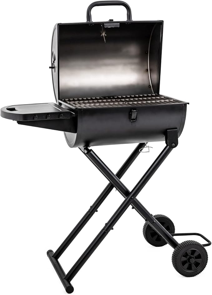 Char-Griller E1816 King-Griller 320 sq. in. Portable Charcoal Grill Bundle with 13-Piece Cuisinart CGS-W13 Wooden Handle BBQ Tool Set