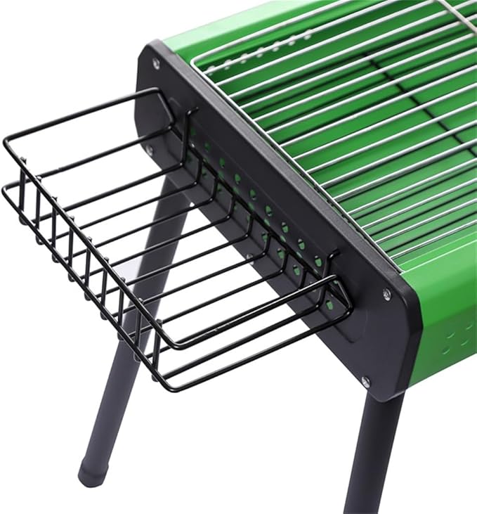 Portable Charcoal Grill for Camping BBQ Grills Outdoor Barbecue Grill Compact Charcoal Grills BBQ with Stable Support and Heat Dissipation,43.5 * 30 * 50Cm-D