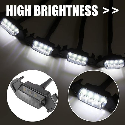 LED Grill Lights for 2016-2022 Aftermarket Toyota Tacoma TRD PRO Grille with Harness & Fuse(White light with black housing)