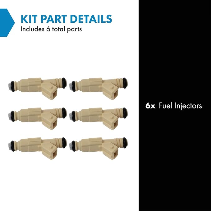 TRQ Fuel Injector Set | For 1999-2000 Ford Explorer Ranger 1998-2000 Mazda B4000 1999 Mercury Mountaineer