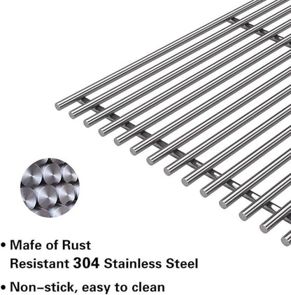 S6175C (3-Pack) 19 1/6" Stainless Steel Cooking Grid Grates Replacement for Brinkmann 810-1750-S, 810-1751-S, 810-3551-0