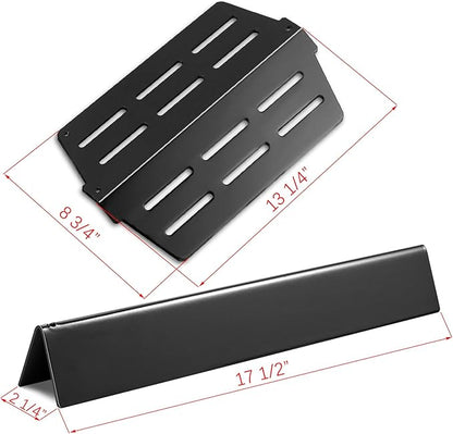 62752 Grill Burner 7620 7621 Flavorizer Bars 65505 Heat Deflectors Replacement Parts for Weber Genesis Grill Parts 300 Series with Front Control E-310 E-320 E-330 S-310 S320 S-330 EP-310 EP-320 EP-330