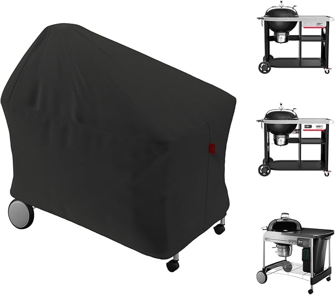 Grill Cover Fits Weber 22" Performer Deluxe & Performer Premium Charcoal Grill (Compared to Weber 7152), Nexgrill VEVOR 22" Charcoal Grill with Cart,Napoleon PRO22 Kettle Grill
