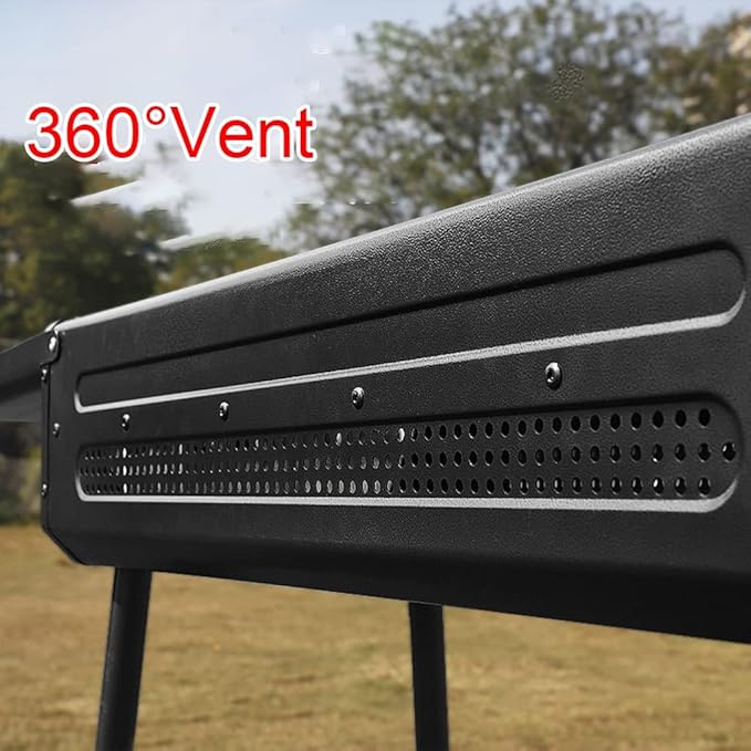 Iron Pre-Seasoned Cast Iron Hibachi Grill, Portable Charcoal Grill for Outdoor Camping, BBQ Cooking Surface 13", bset Gift