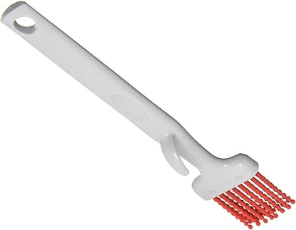Carlisle FoodService Products Silicone Basting Brush – 4040305 Basting Brush for Cooking, 2in, Heat-Resistant, Grip Bristles for Kitchens, Restaurants, Catering, Silicone Brush Head, Red