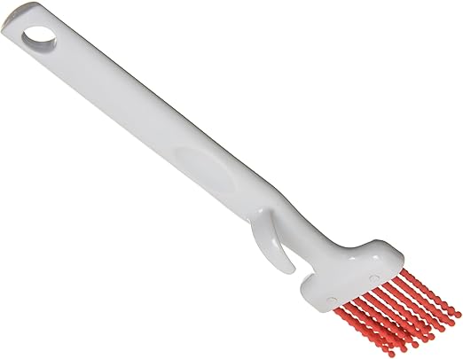 Carlisle FoodService Products Silicone Basting Brush – 4040305 Basting Brush for Cooking, 2in, Heat-Resistant, Grip Bristles for Kitchens, Restaurants, Catering, Silicone Brush Head, Red
