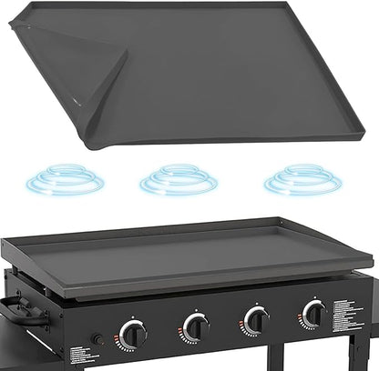 Silicone Griddle Mat for Blackstone 17 Inch Griddle, Heavy Duty Food Grade Silicone Griddle Cover, Griddle Accessories for Blackstone Grill, All Season Protective Cover (Gray, 17 Inch)
