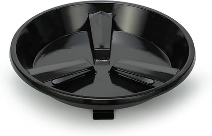 Flame Disk Bowl Replacement Parts for Masterbuilt Gas and Dual Fuel Smokers | Black Porcelain Enamel, Smoker Parts for Masterbuilt 911060006 9005100068, Heat Diffuser and Wood Chip Tray