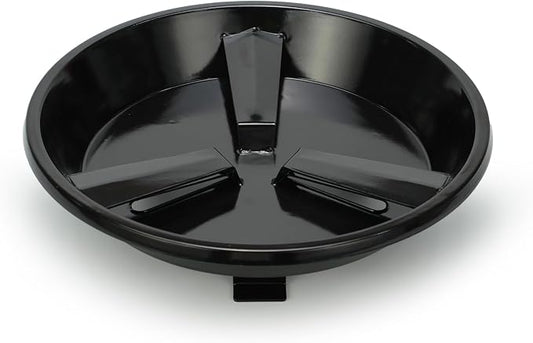 Flame Disk Bowl Replacement Parts for Masterbuilt Gas and Dual Fuel Smokers | Black Porcelain Enamel, Smoker Parts for Masterbuilt 911060006 9005100068, Heat Diffuser and Wood Chip Tray