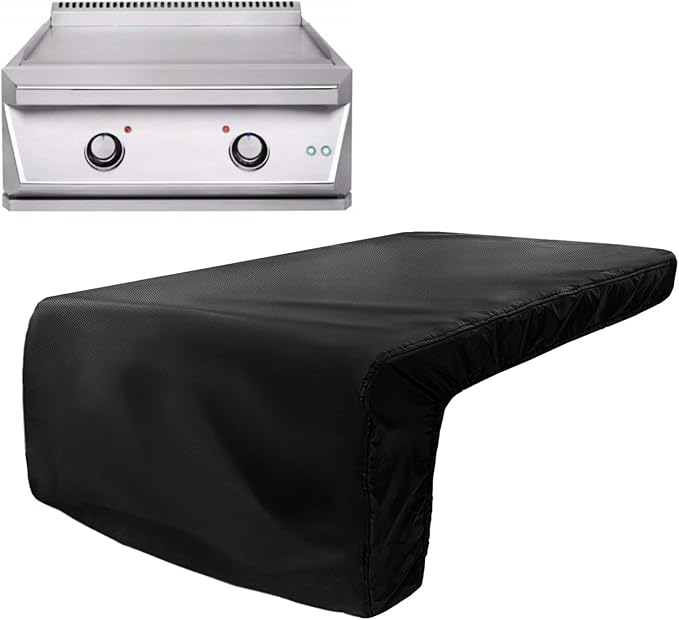 Burner Cover for 30 inch Twin Eagles Breakfast Club & Teppanyaki Built-in Natural Gas Griddle,Heavy Duty 600D Waterproof Burner Cover with Plush Lining,Suitable 28''L x 31''W x 14''H,Black