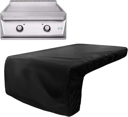 Burner Cover for 30 inch Twin Eagles Breakfast Club & Teppanyaki Built-in Natural Gas Griddle,Heavy Duty 600D Waterproof Burner Cover with Plush Lining,Suitable 28''L x 31''W x 14''H,Black