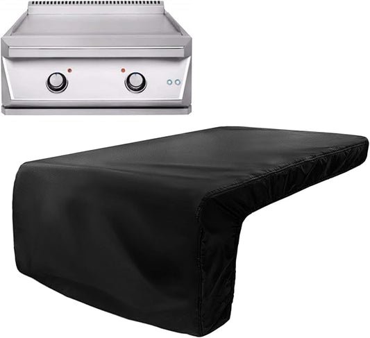 Burner Cover for 30 inch Twin Eagles Breakfast Club & Teppanyaki Built-in Natural Gas Griddle,Heavy Duty 600D Waterproof Burner Cover with Plush Lining,Suitable 28''L x 31''W x 14''H,Black